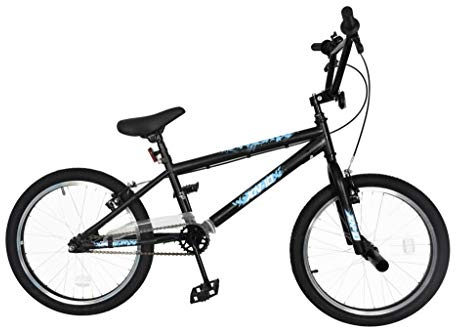 XN-10S 20 Kids Spoked Freestyle BMX Bike Single Speed, 25-9t - Black