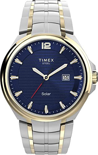 Timex Solar 43mm Edelstahluhr für Herren TW2V39700