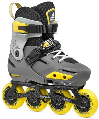 Rollerblade Apex - Patines en línea para niño, Color Amarillo, 33-36