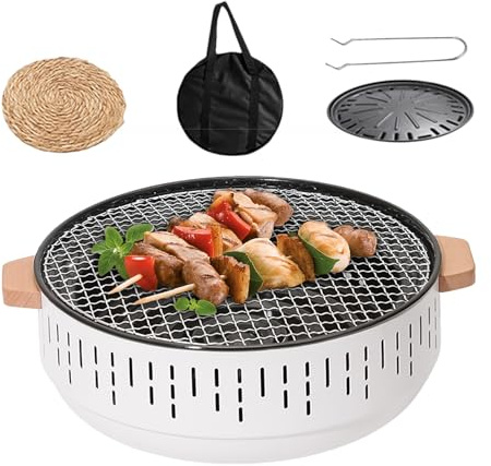 Carbone portatile per barbecue, carbonella da tavolo, attrezzatura da campeggio, fumatori all'aperto, forno multifunzione per uso quotidiano familiare, campeggio in montagna