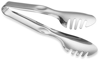 Tablecraft 8-1/2 Stainless Steel Pasta Tongs