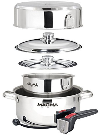 Magma A10-362-2-IND 7 Piece Stainless Steel Nesting Cookware Set