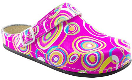 AWC Damen Berufsschuhe Tiefbett, Farbe: Pink/Bunt, Größe: 36