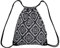 LEAPOP Unisex Turnbeutel Segeltuch Sporttaschen Gymsack, Hipster Drucken Pattern Beutel Sportbeutel Tasche Tüte Rucksack mit Innentasche (Totem+schwarz)