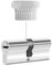 GERCAR 1x cilindro de cerradura/cerradura de barril para puerta 35/35 – 70 mm – 1x cerradura de puerta/cilindro de cierre uniforme con 5 llaves – Longitud: 70 mm A: 35 B: 35