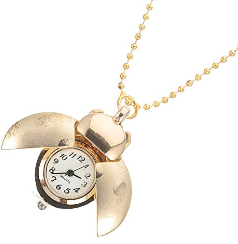 VILLCASE Weihnachtsdekoration Kettenuhr Umhängeuhr Quarz Kettenuhr Halskette Uhr Metall Vintage Kette Anhänger für Herren Arzt Weihnachten Hängende nuhr Taschenkette