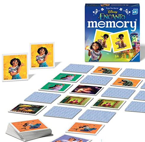 Ravensburger Disney Encanto Toys - Educational Mini Memory Game for Kids Age 3 Years Up - Matching Picture Snap Pairs