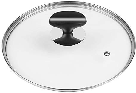 Pannlock Byte av pannlock Transparent glaskastrulllock för att passa alla sås- och stekersättningslock (22 cm)