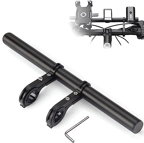 Fahrrad Lenker Erweiterung, 30CM Lenkererweiterung Fahrrad mit Schraubendreher, Lenker Extender fuer 25-34mm Lenker, Aluminiumlegierung für GPS, Kamera, Taschenlampe, Phones