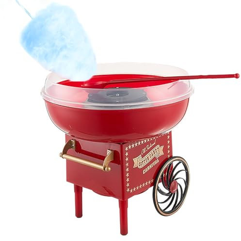 Machine À Barbe À Papa Domestique, Machine À Barbe À Papa Avec Plaque Anti-éclaboussures Et Tubes Chauffants Doubles Ronds À Quartz, Chauffe Rapidement Et Facile À Nettoyer, Pour Rassemblement