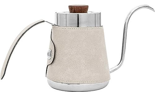 AXIKALB Coffee Pot Hand Brewed Outdoor Ear Mounted American Style Right Angle Water Control Slender Spout Pot
