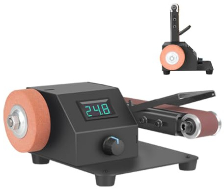 YIGECHENXIN Máquina de Pulido de Bricolaje eléctrico Totalmente automático, lijadora de Micro de Forma doméstica 7 Regulación de Velocidad Adecuada para Madera y Metal,polishing Wheel Grinding Paste
