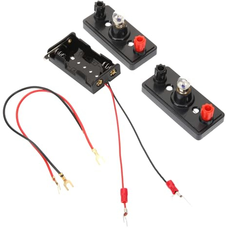 Uonlytech Kit Eléctrico Educativo para Herramientas de Circuito DIY con Bombillas y Conmutador Paquete de Experimentos Escolares Seguro y Duradero para Primaria y Secundaria