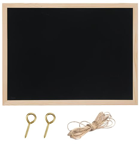 Lavagna Nera per Gesso A4, 20 x 30 cm Lavagnetta Cucina, Lavagna Nera, Lavagne Decorative per Bambini in Legno, Lavagna Piccola, Per Matrimoni, Cucina, Dispense E Decorazione Da Parete