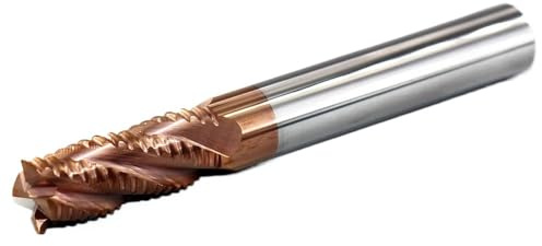 Fraise à ébaucher en carbure HRC55, 4 dents, for machines CNC métal et acier au tungstène(6x20xD6x75L)
