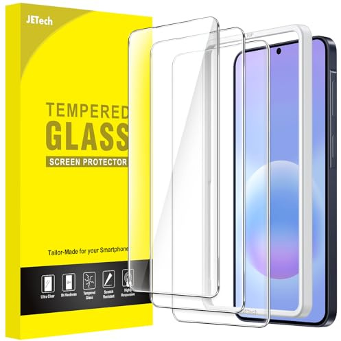 JETech Skärmskydd för Samsung Galaxy A57, 3-Pack | HD-Klar, Anti-Skrapa, Fingeravtryck ID Kompatibel, 9H Reptåligt Härdat Glas