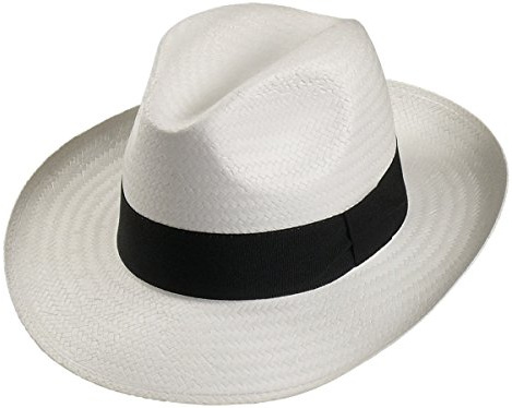 Leichter Strohhut in 3 Farben große Bogartform!,Color:Weiss;Kopfgröße:61