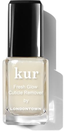 LONDONTOWN Fresh Glow Cuticle Remover - Instant Cuticle Remover Liquid - No Tool or Cutting Moisturizing Softening Nail Care for Dry, Damaged Cuticles, .40fl oz