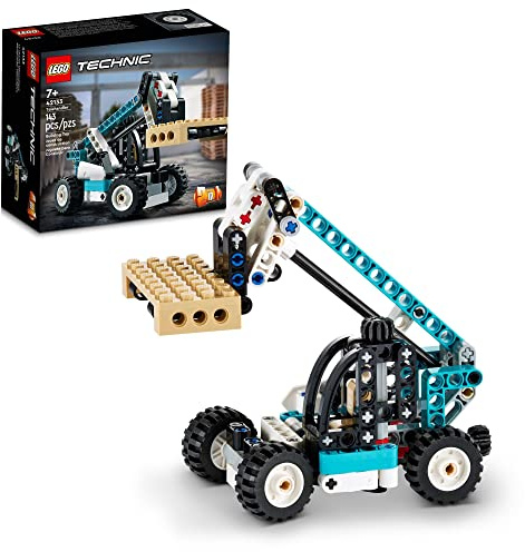 LEGO Technic 2 in 1 Telehandler 42133 Forklift to Tow Truck Toy Models, Construction Truck Building Set, Toys for Kids, Boys and Girls Aged 7 Plus