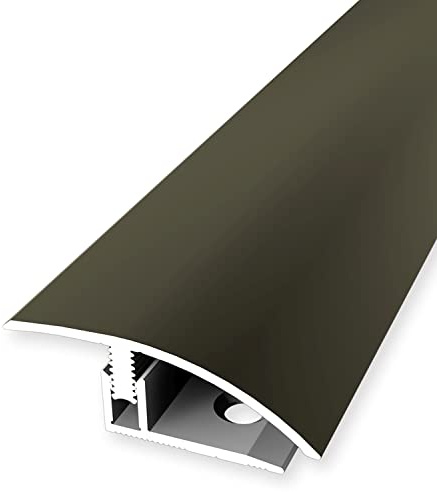 PROVISTON | Profilo di transizione | Compensazione in lamina | Larghezza: 39 mm | Compensazione in altezza: 7-12 mm | Lunghezza: 900 mm | Profilo in alluminio | Bronzo | 1 pezzo