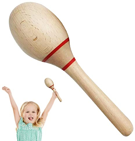 Yusheng Maracas Grandes, percusión Manual Maracas, Instrumentos percusión Noisemaker para Adultos, Grandes Recuerdos Fiesta Maracas mexicanas