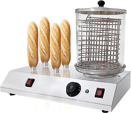 Hot Dog Maker Machine De Cuisson De Gril De Saucisse, Réchauffeur De Hot-Dog, Réchauffeur De Hot-Dog 458W, Cuiseur De Vapeur De Hot-Dog, for Le Restaurant, La Maison, Les Kiosques De Casse-croûte
