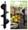 1 Stücke Erdbohrer Akkuschrauber, Gartenbohrer, Bodenbohrer, Erdbohrer für Bohrmaschine, Turboplanter, für Gartenpflanzung, Lockerung der Pflanzen, Feldaushub