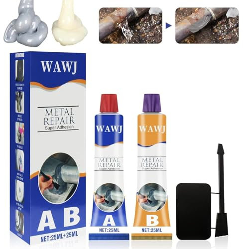 WAWJ® Magic Welding Glue, Extra Starker Kleber Schweissnaht Kleber Sekundenkleber, Metall Reparatur Paste Reparatur Mittel, Magischer Schweißkleber zum Reparieren Gussfehler verwendet (50 ml)