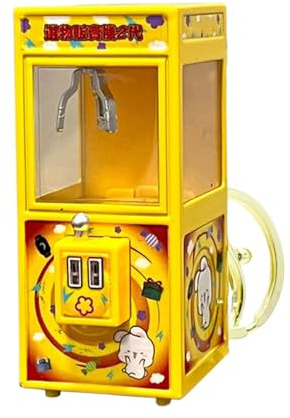 Generisch Pequeño colgante con máquina de agarrar | Llavero luminoso con agarrador automático para bolso
