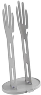 FLCPJGV Halter für Küchenhandschuhe Und Geschirrtücher, Vertikales Design für Spülenzubehör, Grau