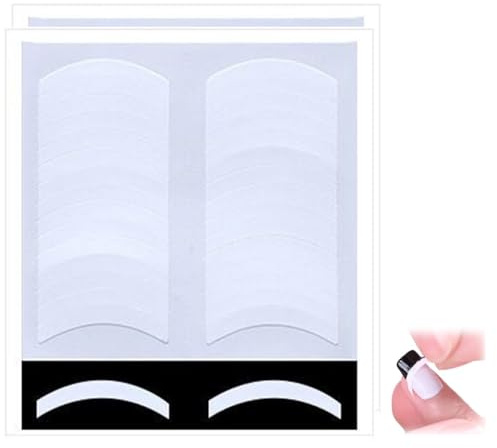 TSUOUKL 30 Pegatinas Manicura Francesa,Paquetes de Pegatinas de Uñas Francesas,Adecuado para los Amantes de las Uñas Pegatinas de Uñas de Bricolaje