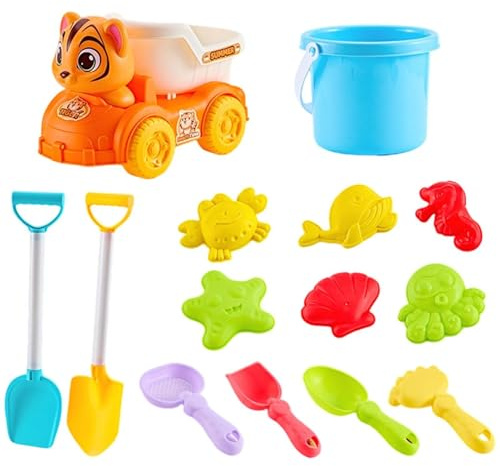 Wgoihd Plage Bambin,Kit Construction bac à Sable avec moules, Seau et pelles - de Plage et Sable pour | pour Maison, Nouvel an, école, crèche, Cour, Filles, Adolescents, Adultes