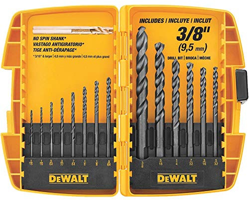 DEWALT DW1162 14-Piece Black Oxide Drill Bit Set