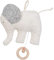 Efie Bio-Spieluhr Elefant – handgefertigt in Deutschland – 100 % Baumwolle (KBA) – Füllung: Schurwolle (kbT) – GOTS Zertifiziert - Verschiedene Melodien – Babyspielzeug ab Geburt