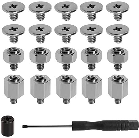 VGOL Kit di montaggio a vite M.2 SSD NVMe Kit di viti per scheda madre PC compatibile con ASUS Schede madri con perno e cacciavite Parti del computer