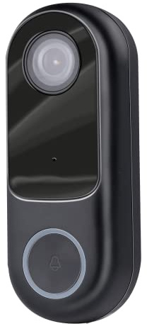 Alpina Smart Home radioklocka med kamera – dörrklocka – WLAN – video – Full HD – intercom – mörkerseende – ljud- och rörelsesensor – IP54