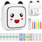Ambesty Mini Drucker, Mobiler Fotodrucker, Tragbarer Mini Fotodrucker, Wireless Fotodrucker Thermodrucker, mit 13 Rollen Druckerpapie und 5 Buntstifte, Smartphone Bluetooth Drucker, für Lernhilfe