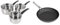 Morphy Richards 970003 Equip 3-Piece Pan Set, Stainless Steel & Ninja ZEROSTICK Premium Cookware 28cm Frying Pan, Long Lasting Hard Anodised Aluminium, Induction Compatible
