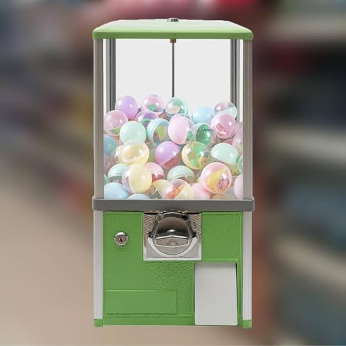 Distributore automatico di capsule per negozi al dettaglio, distributore automatico di caramelle gommose, distributore automatico di palline rimbalzanti per capsule rotonde, 1,77-2,17 pollici,Green
