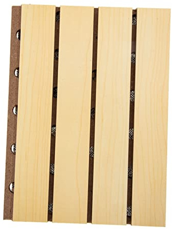 Toyvian Panel Acústico de Madera Ranuras para Reducción de Ruido y Aislamiento Acústico, Diseño Creativo para Insonorizar Habitaciones y Home Theater