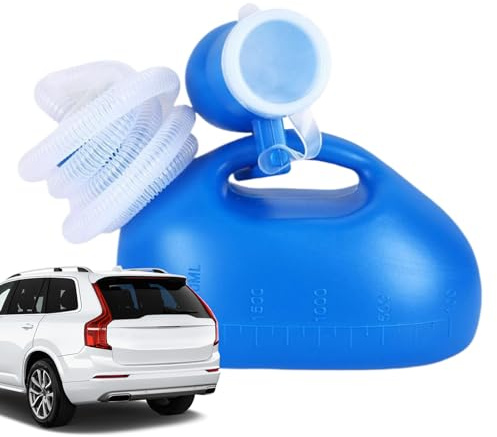 Bottiglie per urina da 2000 ml, a prova di perdite, grande capacità, per campeggio, esterni, ospedali, lunghi viaggi, casa, auto, bottiglia portatile da uomo