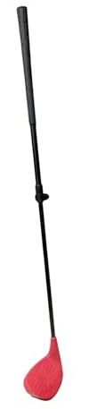 Fenteer Golf Chipper Club Enfant Wedge Droit Main Ajustable Prise Ergonomique Léger Caoutchouc Adapté à L'Apprentissage Entraînement Jardin Parc Cour Enfant, Rouge