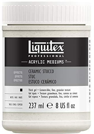 Liquitex 6408 Professional Ceramic Stucco Effects Medium, 237 ml,Transparent