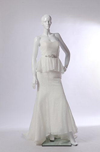 Eurotondisplay CS12-B schöne Weiss Glanz lackierte Schaufensterpuppe weibliche Schaufensterpuppe Mannequin Female White
