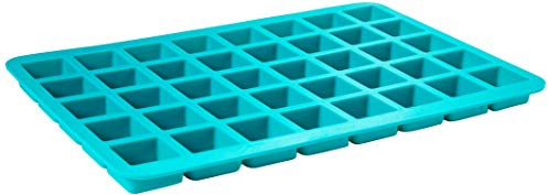 40-Cavity Square Caramel Candy Silicone Molds, Chocolate Truffles, Ganache, Hard Candy, Praline, Ice Cube Tray and Gummy Jelly