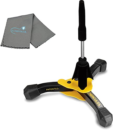 Lumintrail Hercules Flute & Clarinet Stand DS640BB with a Cleaning Cloth