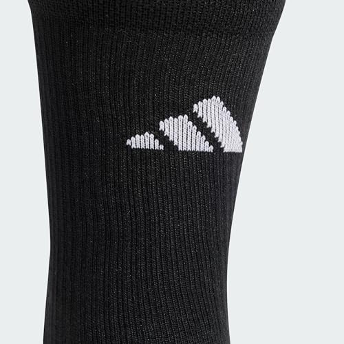 adidas Unisex - Adulto Football GRIP Printed Cushioned Crew Performance Socks, Black/White, 6.5-8