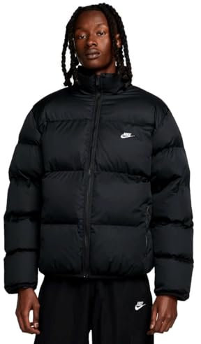 Nike FB7368-010 M NK TF CLUB PUFFER JKT Jacket Herren BLACK/WHITE Größe L