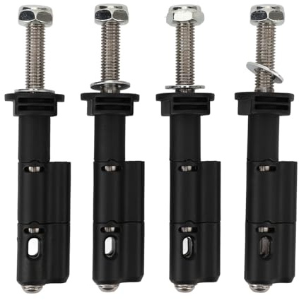 Fabater Mounting Pins, 4 Pcs Traction Boards Mounting System, Lockable Theftproof Safety Mount Pins Set, Compatible with MKII Recovery Boards, Stainless Steel Material