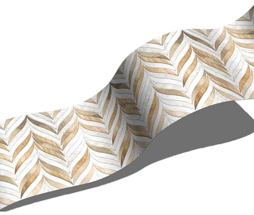 VisitRyl Bordure de papier peint Frise Murale Adhesive Bordure Papier Peint Frise Autocollante pour Cuisine, Salle de Bains, Plafond, Salon, Chambre Décoration Murale BS096 10cm X 200cm